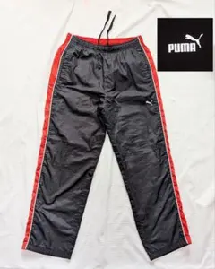 PUMAプーマ ジャージ 160 ウィンドブレーカーパンツ 黒 シャカパン暖パンのサムネイル
