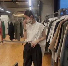 AMERI MEDI BUTTON TUNIC SHIRTのサムネイル