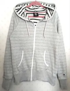 【みんみん様専用】Champion グレー ジップアップパーカー