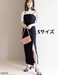 【GRL】 田中みな実 スリットタイトキャミワンピース Sサイズ