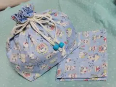 ハンドメイド.☆*パンダさんの可愛いお弁当袋＆ランチマット.☆*