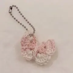 蝶々 編み物 キーホルダー バッグチャーム かぎ針 ハンドメイド 推し活