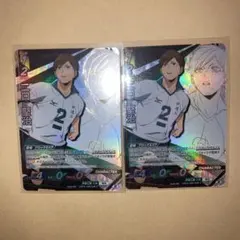 ハイキュー　バボカ　最強の挑戦者　二口堅治　頂レア　２枚セット