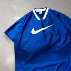90s NIKE gameshirt ナイキ ゲームシャツ ブルー 襟付き 90s NIKE gameshirt ナイキ ゲームシャツ ブルー 襟付き - メルカリ
