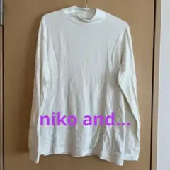 Niko and…ホワイト タートルネック 長袖トップス