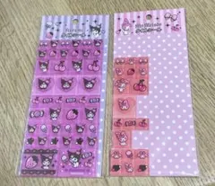 Kuromi とMy Melodyタイルシール　クロミは未開封　マイメロお裾分け