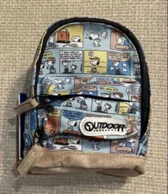 新品★スヌーピー×OUTDOOR バックパック型ポーチのサムネイル