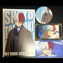 ヒロアカ　カード　ステッカー　缶バッジ　アウター　オープンスクール　轟　マルイ