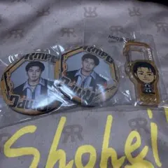 武知海青　缶バッジ　アクリルカラビナ