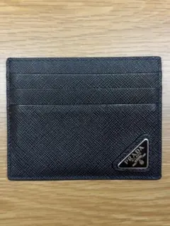 【現行】PRADA ブラック レザー カードケース