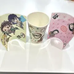 くら寿司とアニメ「鬼滅の刃」コラボ　オリジナルデザイン紙コップとフィルムシート