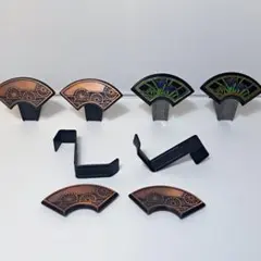 和風 長押用 額受け金具 6個セット 扇型 菊 菖蒲 額縁フック 和室インテリア