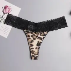 【1番人気】Tバック ヒョウ柄 レオパード セクシーランジェリー 2枚セット