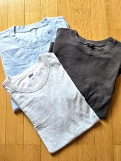 【ユニクロ・GU】コットン Tシャツ 3枚セット　L　(古着)