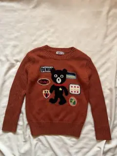 DOUBLE.B クマ刺繍 セーター 120cm