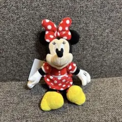 ぬいぐるみバッジ　ミニー　マウス ぬいぐるみ キーホルダー　ディズニー