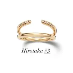 【お値下げ】ヒロタカ　マンタリング　#3 K10YG 0.07のサムネイル