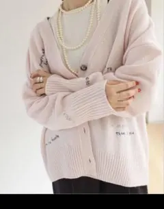 embroidery カーディガン　スローブイエナ