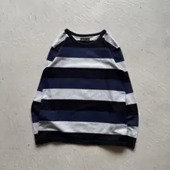 00s agnes b. border l/s 太ボーダー ロンt 黒 ネイビー