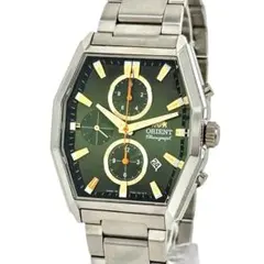 2026年最新】ORIENT 文字盤カラー：グリーン メンズ 腕時計(クォーツ