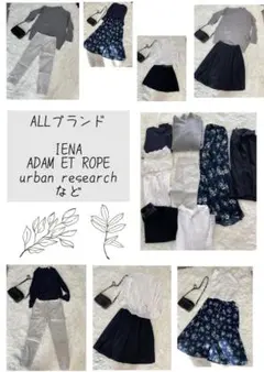 1週間コーディネート（まとめ売り）セレクトブランド系カジュアルIENAなど