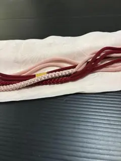 未使用　帯締め帯揚げセット　ピンク　604-25