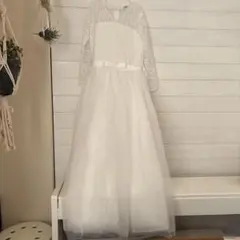 ホワイトドレス　ウエディングドレス　170cm 発表会