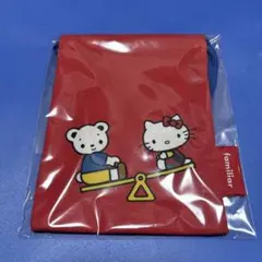 ファミリア　キティ　コラボ巾着