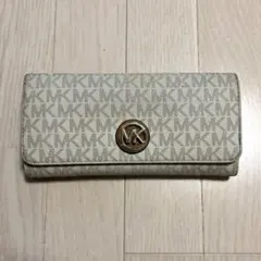 Michael Kors MKロゴ長財布 ホワイト