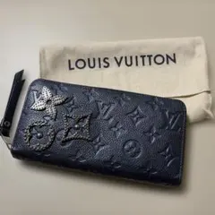 Louis Vuitton 長財布 ネイビー 保存袋付き　ジッピーウォレット