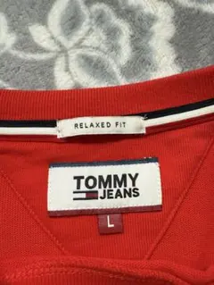 TOMMY JEANS リラックスフィット Tシャツ L レッド