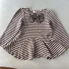 メゾピアノ ストライプシャツ 130