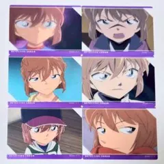 灰原哀6種セット　場面写トレーディングクリアカードVol.3　コナンプラザ