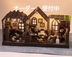 送料込み】1/12サイズ ベランダ付 アパートのドールハウス ジオラマ ②