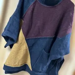 値下げZARAパッチワーク風デザイン長袖チュニック未使用