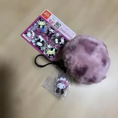 サンリオキャラクターズ　ギャルらび　ファーチャーム　サンリオ　ヒョウ柄　キティ
