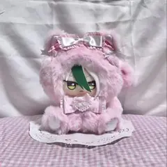 ハンドメイド 着ぐるみ おすわりぬい服 推し活 桃色 白色 d318