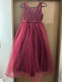 美品　ワインレッド　ドレス