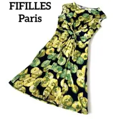 FIFILLES PARIS 花柄 ワンピース ストレッチ 美シルエットのサムネイル