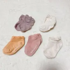 ❣️早い者勝ち❣️ベビー 靴下5点セット かわいい ピンク オレンジ 白 薄紫