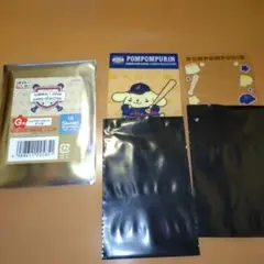 タイトーくじ　サンリオ×侍ジャパン　G賞クリアカードセット　ポムポムプリン☆