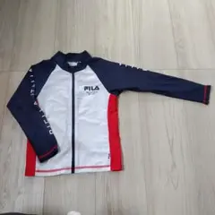 FILA ラッシュガード 120cm ホワイト/ネイビー/レッド