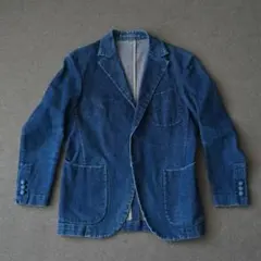 EVISU hidehiko YAMANE デニム テーラードジャケット EVISU エヴィス Hidehiko Yamane 刺し子 3B テーラード