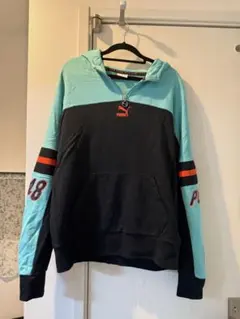 PUMA XL パーカー ターコイズ/ブラック