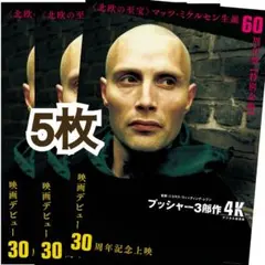 映画 プッシャー 3部作 4K フライヤー チラシ 5枚 マッツ・ミケルセン