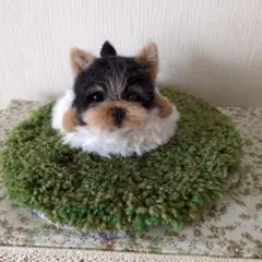 羊毛フェルト****寝そべり♥ヨーキーちゃんのサムネイル