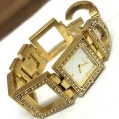 D&G ドルガバ 腕時計 ゴールド ラインストーン レディース
