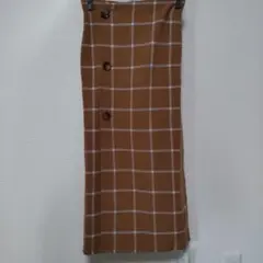 【新品タグ付き】アーバンリサーチ KBF キャメル チェック柄 ロングスカート