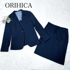 美品✨️ORIHICA セットアップスーツ ウオッシャブル ネイビー M 洗える