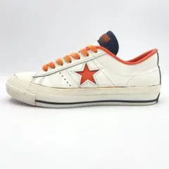 CONVERSE ワンスター US 5.5 レザー 白 オレンジ